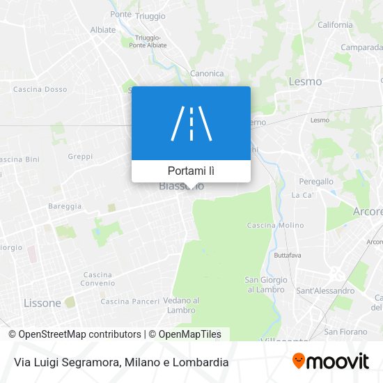 Mappa Via Luigi Segramora