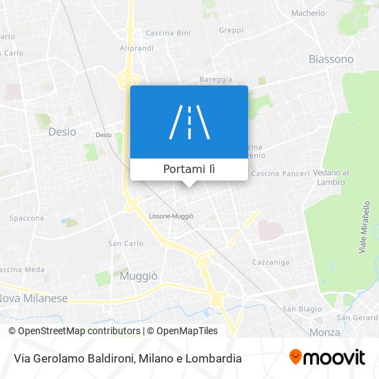 Mappa Via Gerolamo Baldironi