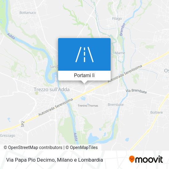 Mappa Via Papa Pio Decimo