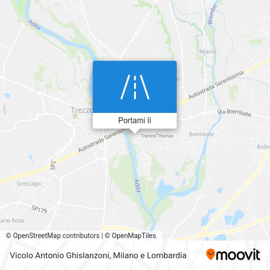 Mappa Vicolo Antonio Ghislanzoni