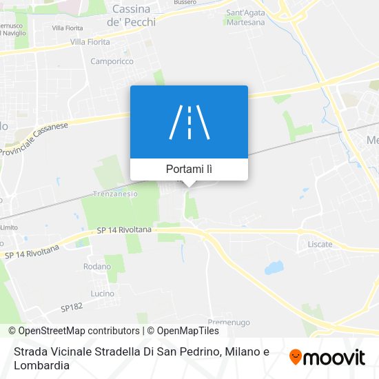 Mappa Strada Vicinale Stradella Di San Pedrino