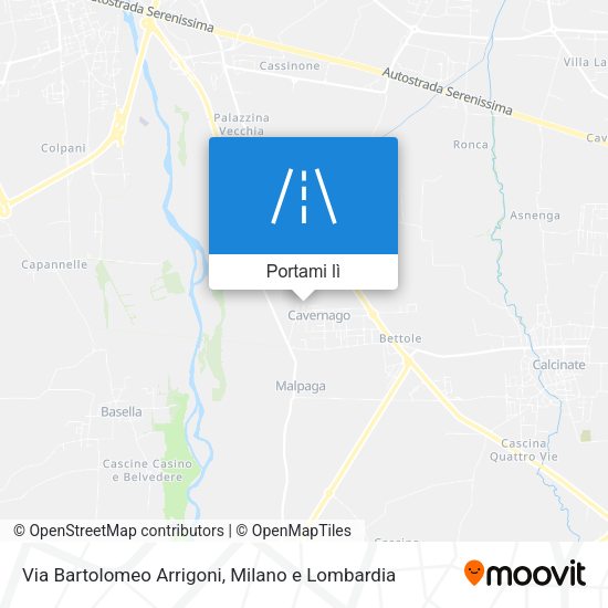 Mappa Via Bartolomeo Arrigoni