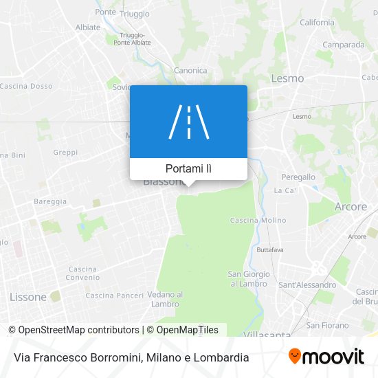 Mappa Via Francesco Borromini