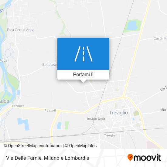 Mappa Via Delle Farnie
