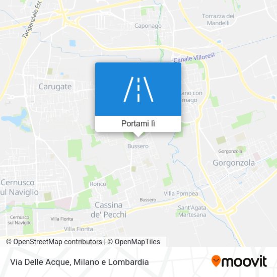 Mappa Via Delle Acque