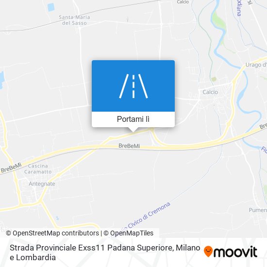 Mappa Strada Provinciale Exss11 Padana Superiore