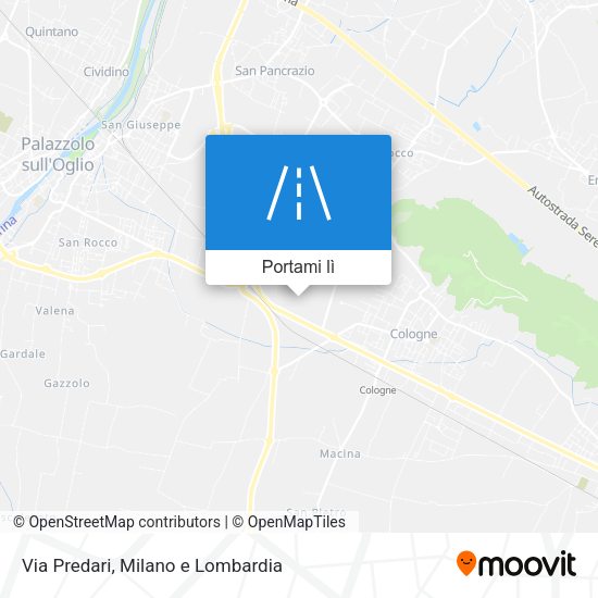 Mappa Via Predari