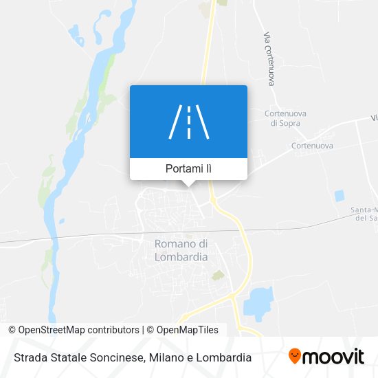 Mappa Strada Statale Soncinese