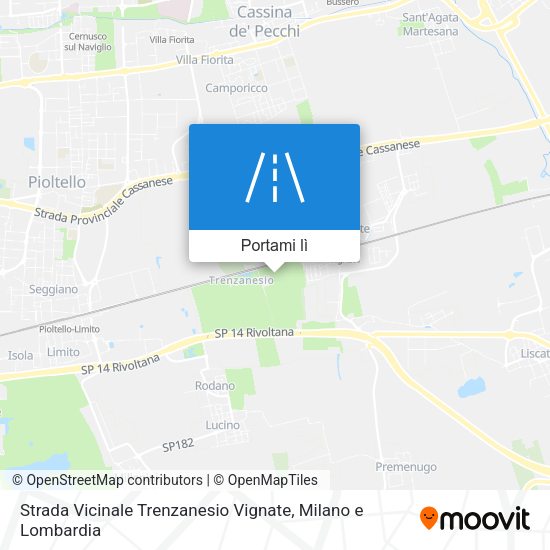 Mappa Strada Vicinale Trenzanesio Vignate