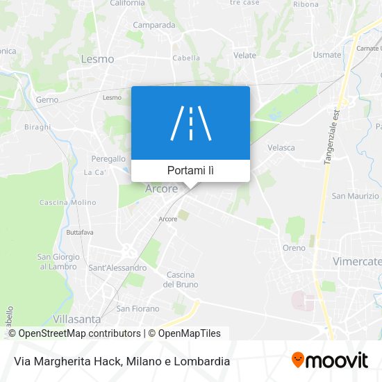 Mappa Via Margherita Hack