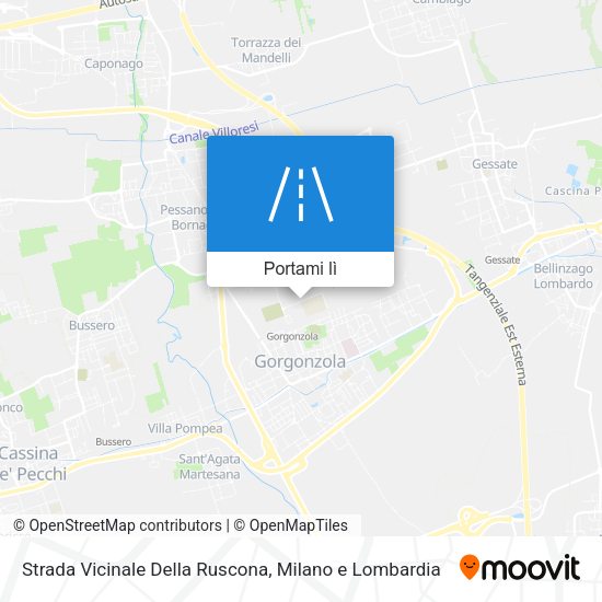 Mappa Strada Vicinale Della Ruscona