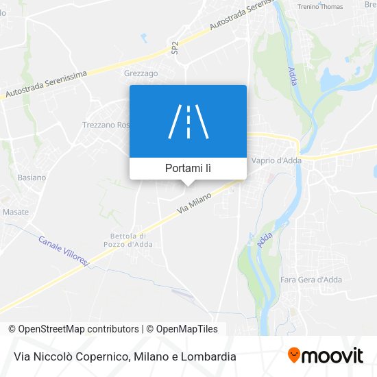 Mappa Via Niccolò Copernico