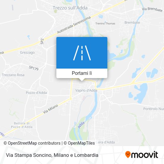 Mappa Via Stampa Soncino