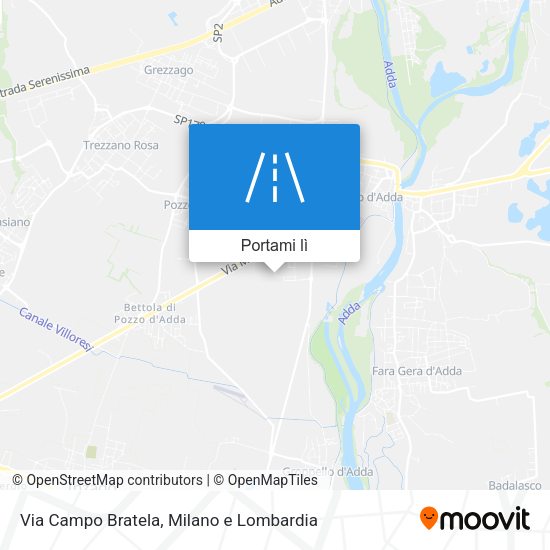 Mappa Via Campo Bratela
