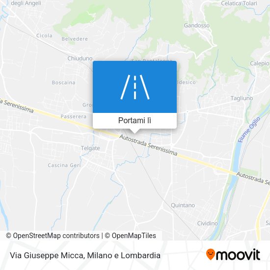 Mappa Via Giuseppe Micca