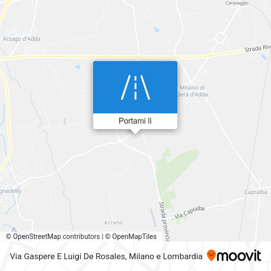 Mappa Via Gaspere E Luigi De Rosales