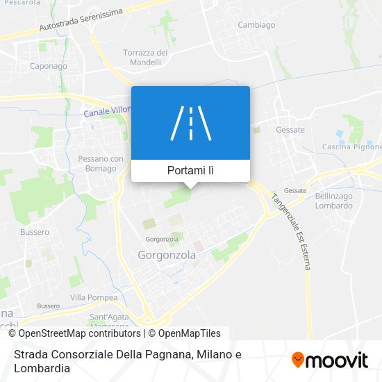 Mappa Strada Consorziale Della Pagnana