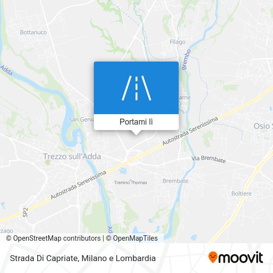 Mappa Strada Di Capriate