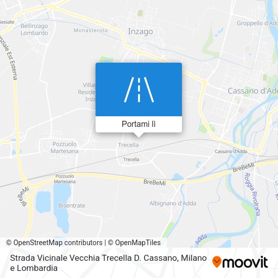 Mappa Strada Vicinale Vecchia Trecella D. Cassano