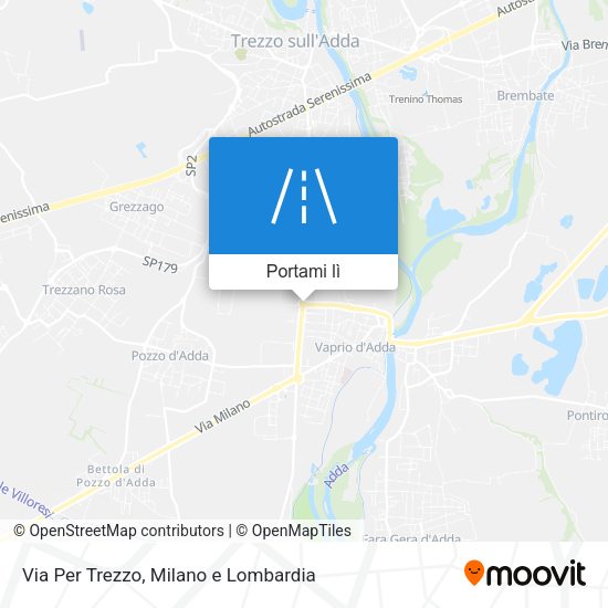 Mappa Via Per Trezzo