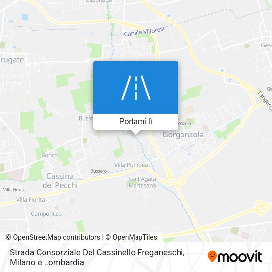 Mappa Strada Consorziale Del Cassinello Freganeschi