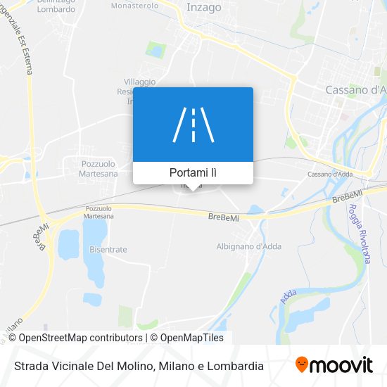 Mappa Strada Vicinale Del Molino