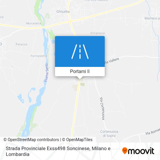 Mappa Strada Provinciale Exss498 Soncinese