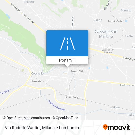 Mappa Via Rodolfo Vantini