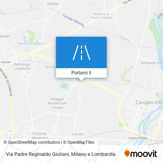 Mappa Via Padre Reginaldo Giuliani