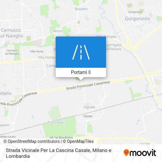 Mappa Strada Vicinale Per La Cascina Casale