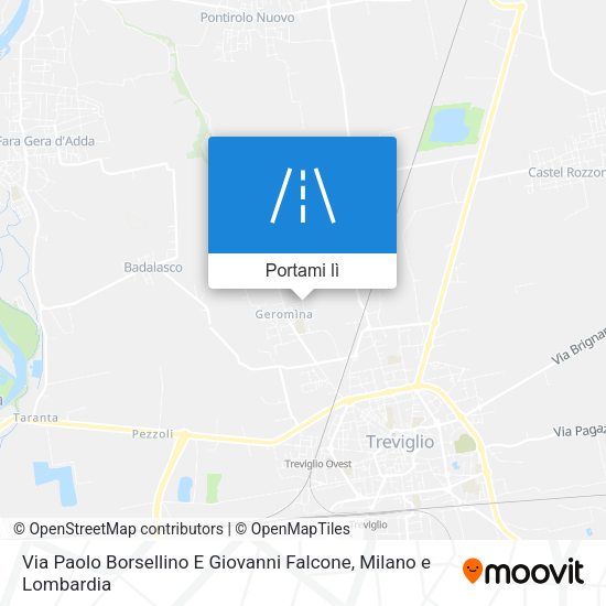 Mappa Via Paolo Borsellino E Giovanni Falcone