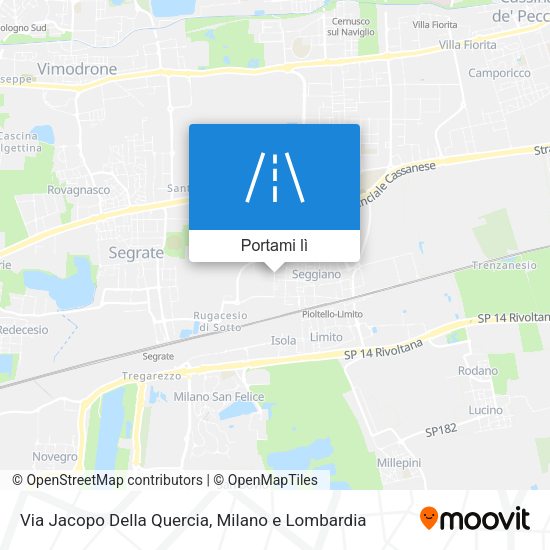 Mappa Via Jacopo Della Quercia