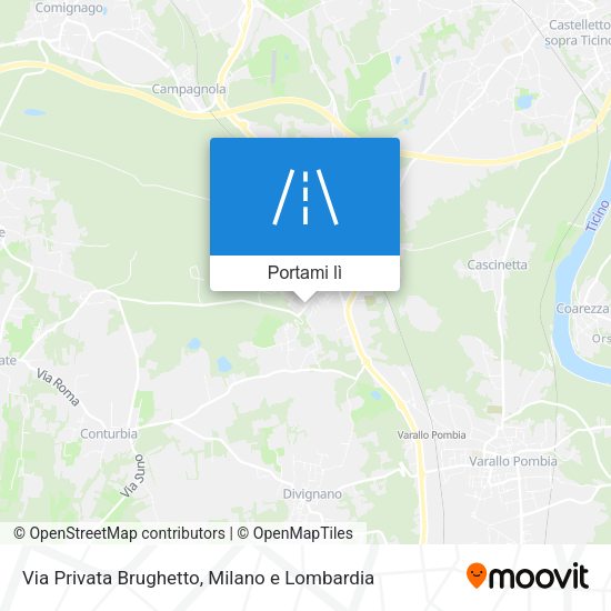Mappa Via Privata Brughetto
