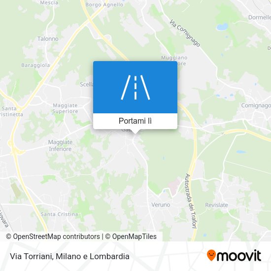 Mappa Via Torriani