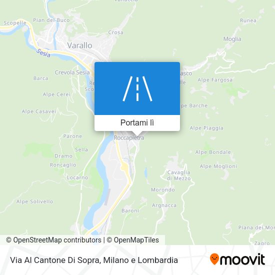 Mappa Via Al Cantone Di Sopra