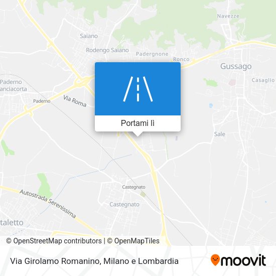 Mappa Via Girolamo Romanino