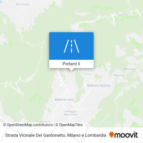 Mappa Strada Vicinale Del Gardonetto