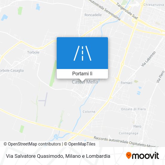 Mappa Via Salvatore Quasimodo