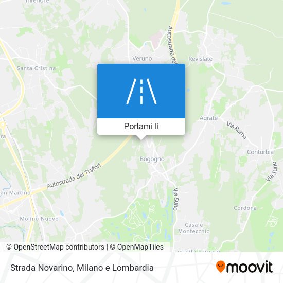 Mappa Strada Novarino