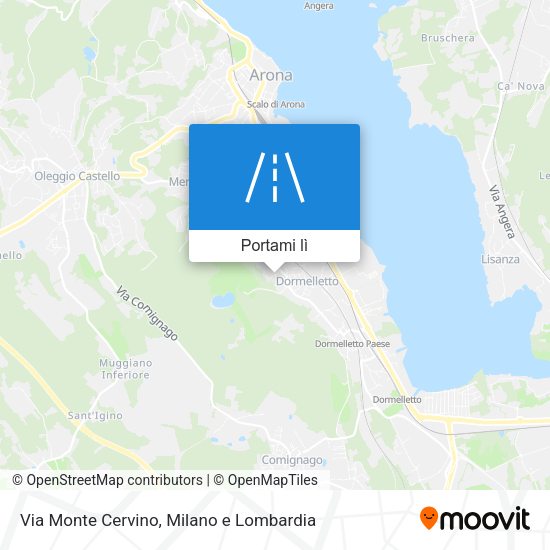 Mappa Via Monte Cervino