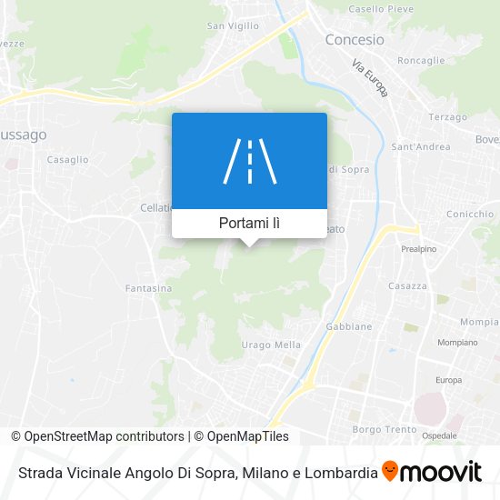 Mappa Strada Vicinale Angolo Di Sopra