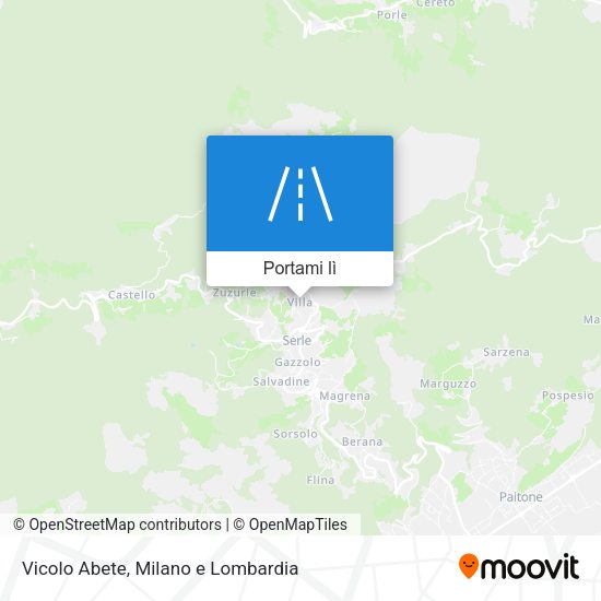 Mappa Vicolo Abete