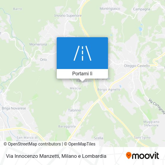 Mappa Via Innocenzo Manzetti