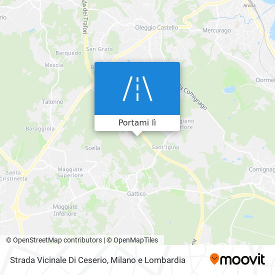 Mappa Strada Vicinale Di Ceserio