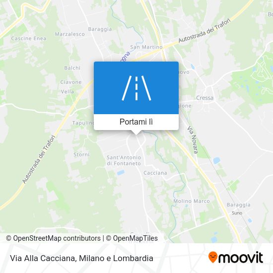 Mappa Via Alla Cacciana