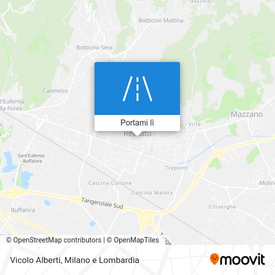 Mappa Vicolo Alberti