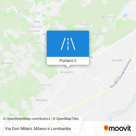 Mappa Via Don Milani
