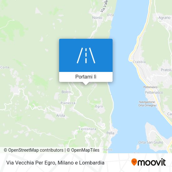 Mappa Via Vecchia Per Egro