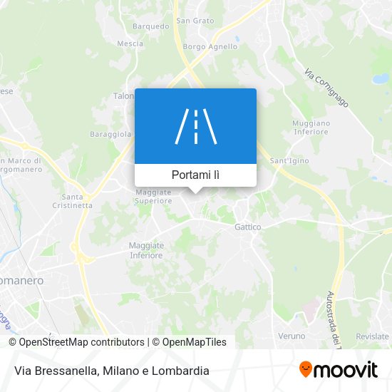 Mappa Via Bressanella