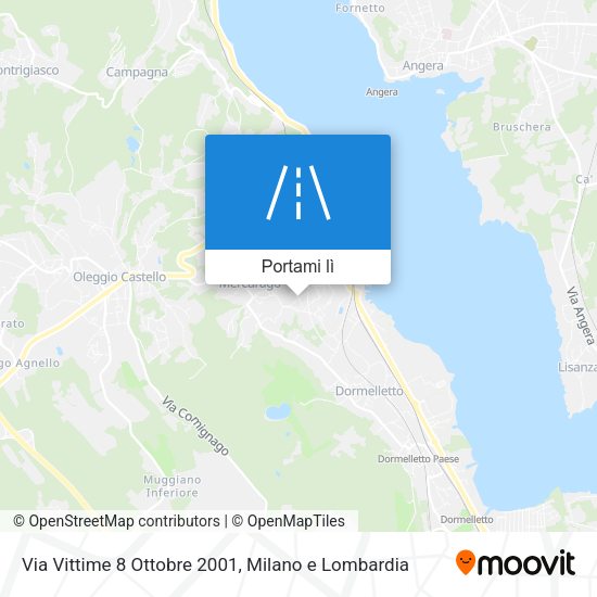 Mappa Via Vittime 8 Ottobre 2001